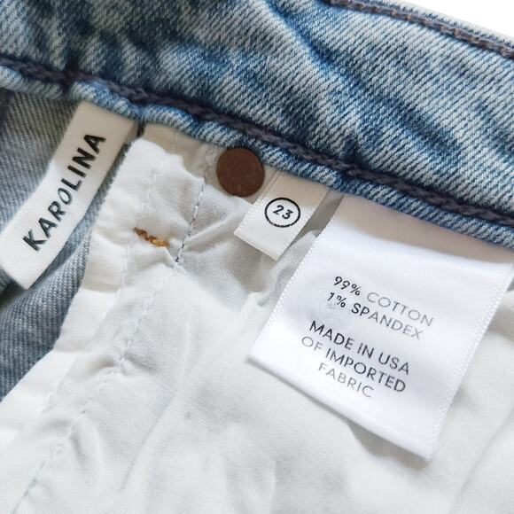 GRLFRND The Karolina distressed high rise skinny jeans in Close Call Size 23 NEW - Picture 8 of 10